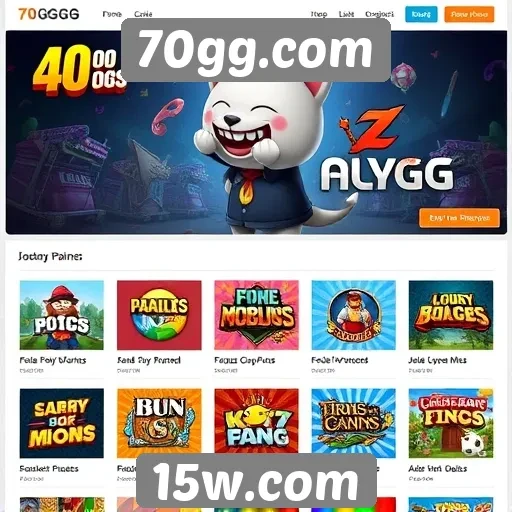 Análise dos jogos disponíveis no 70gg.com