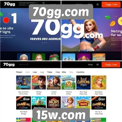 Evolução do design do site 70gg.com ao longo dos anos