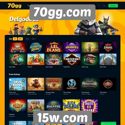 Plataforma 70gg.com se destaca pela interface amigável