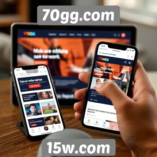 Análise de desempenho do site 70gg.com em dispositivos móveis