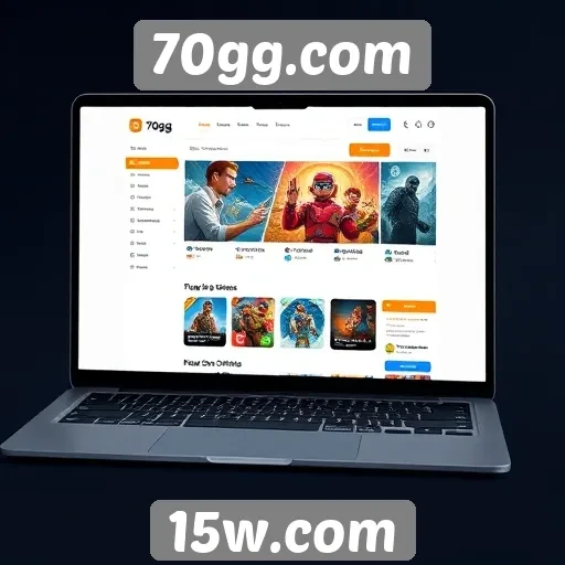 Análise da interface do site 70gg.com