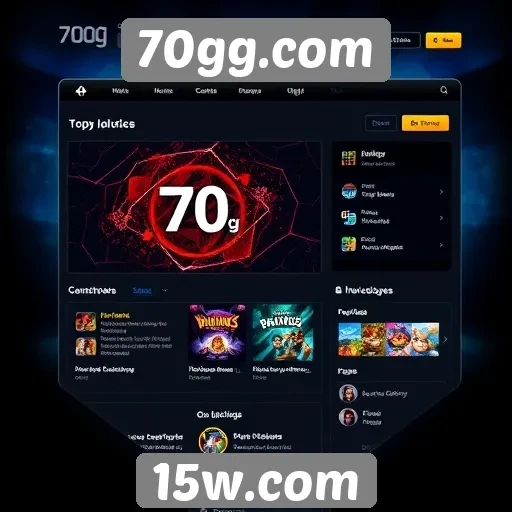 Estudo sobre a interface do usuário do 70gg.com